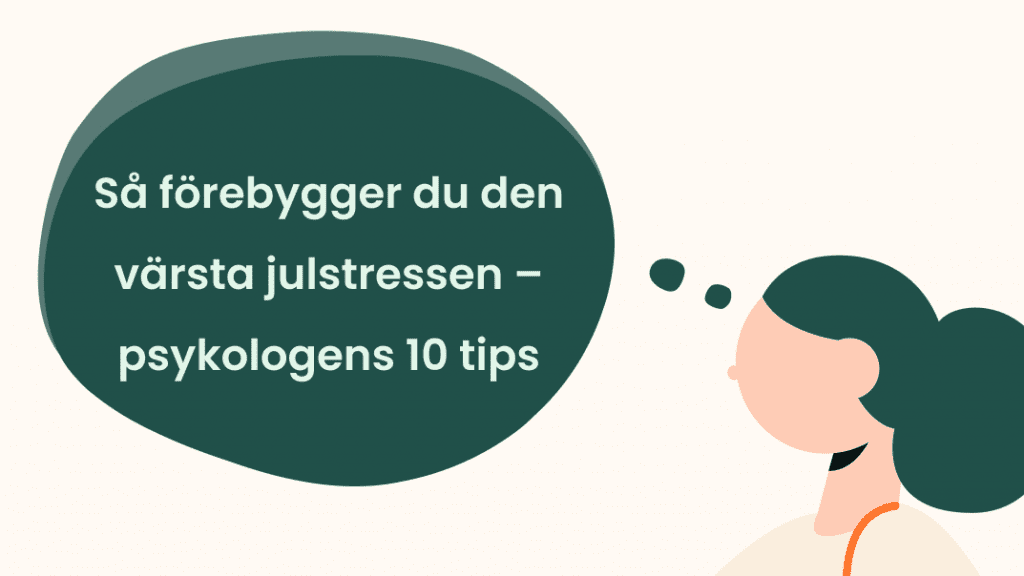 10 tips för att förebygga julstress.